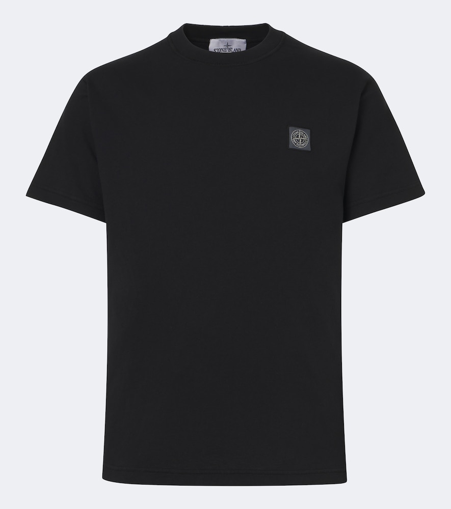 Stone Island Ghost Cotton Jersey T-shirt In Black
