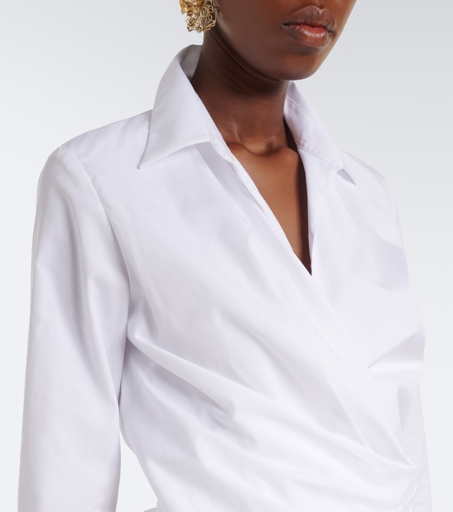 Cotton Poplin Wrap Shirt