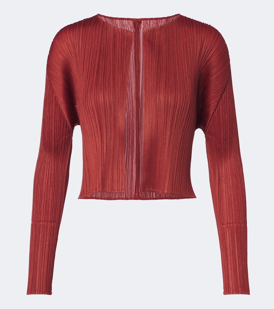 Issey Miyake Pleats Please Issey Miyake Monthly Colors: September pleated cardigan