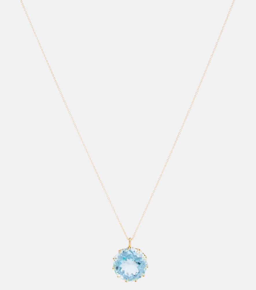 Ileana Makri 18kt gold necklace with topaz