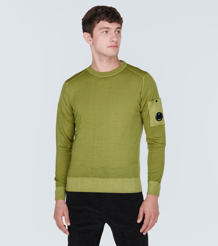 C.p. Company Wool Sweater In Green