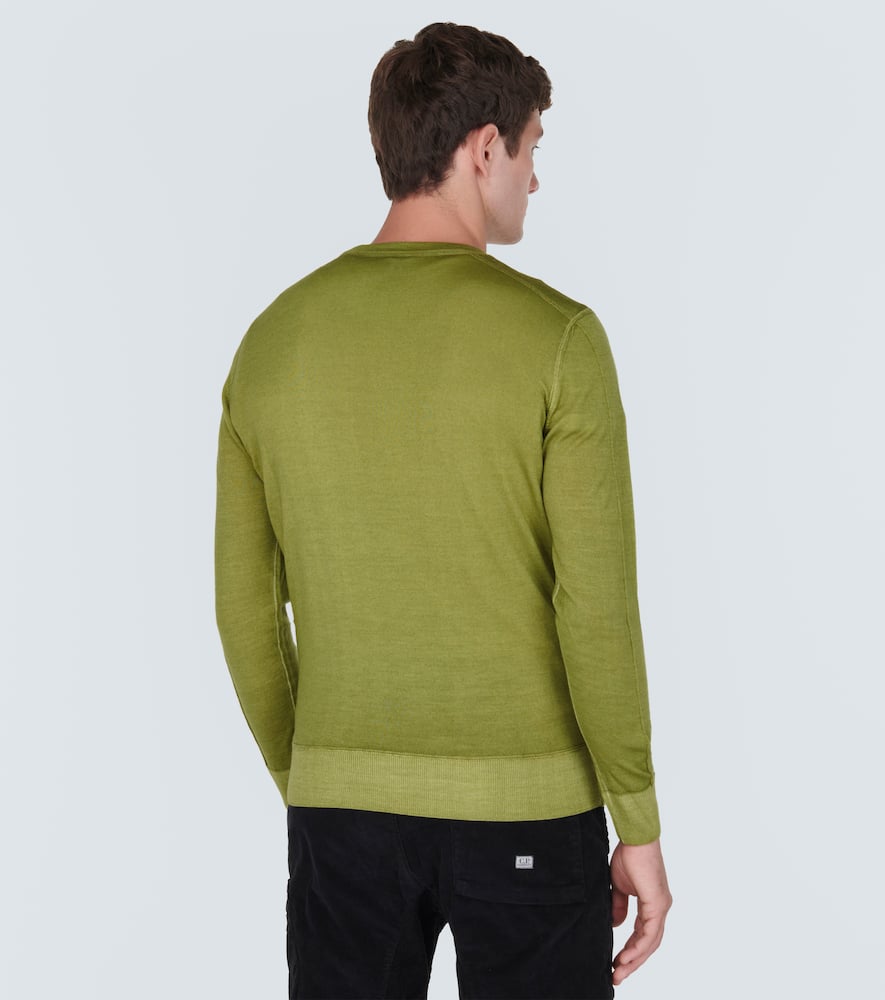 Shop C.p. Company C. P. Company Wool Sweater In Green