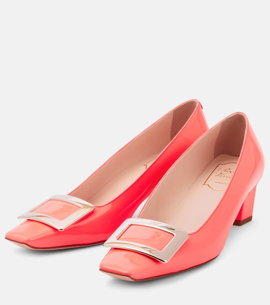 Shop Roger Vivier Belle Vivier Patent Leather Pumps In Pink