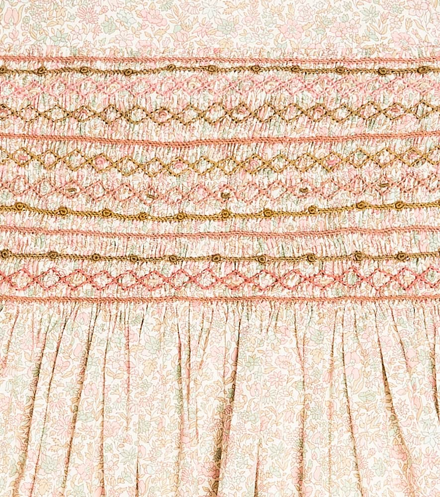 BONPOINT DUCHESSE FLORAL COTTON DRESS