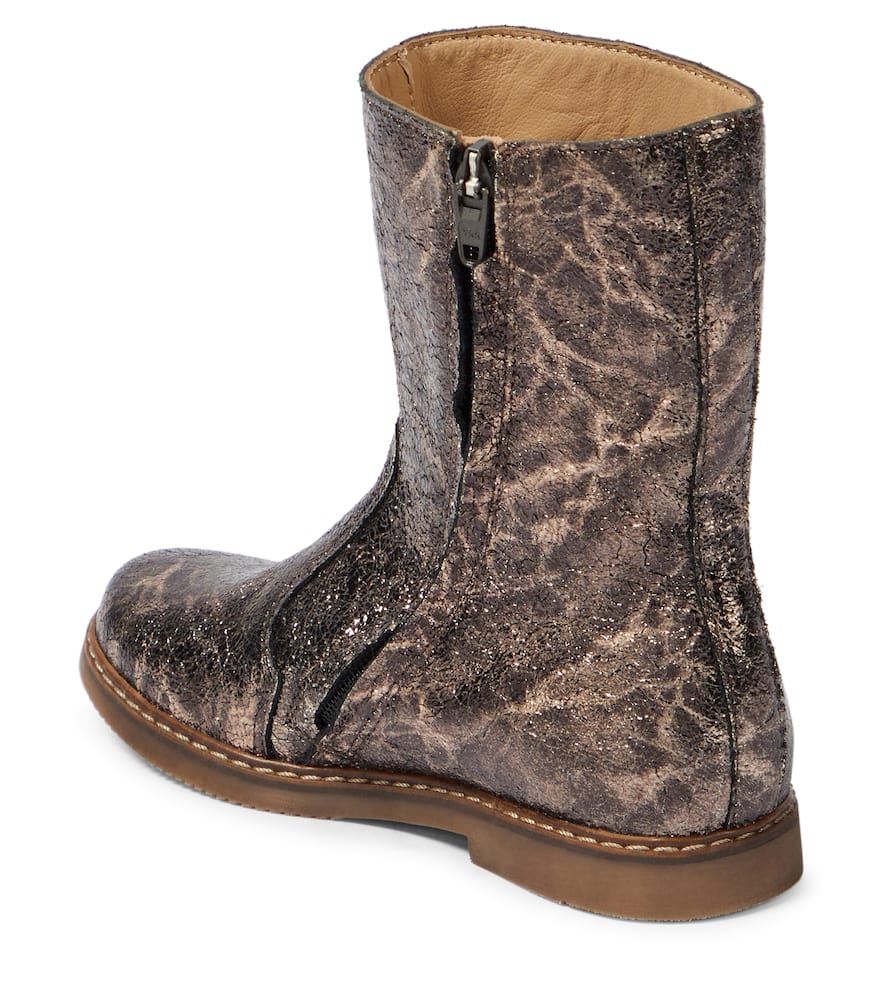 Pom D'api City Mid Botte Leather Boots In Multicoloured