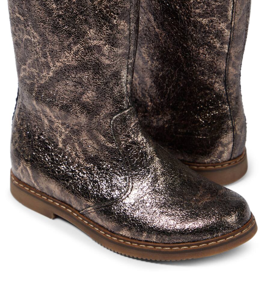 Pom D'api City Mid Botte Leather Boots In Multicoloured