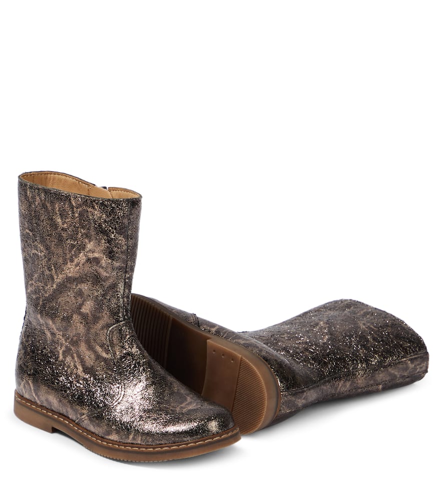 Pom D'api City Mid Botte Leather Boots In Multicoloured