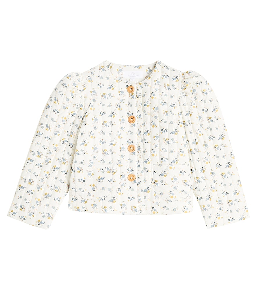 C'era Una Volta Anna floral cotton-blend jacket