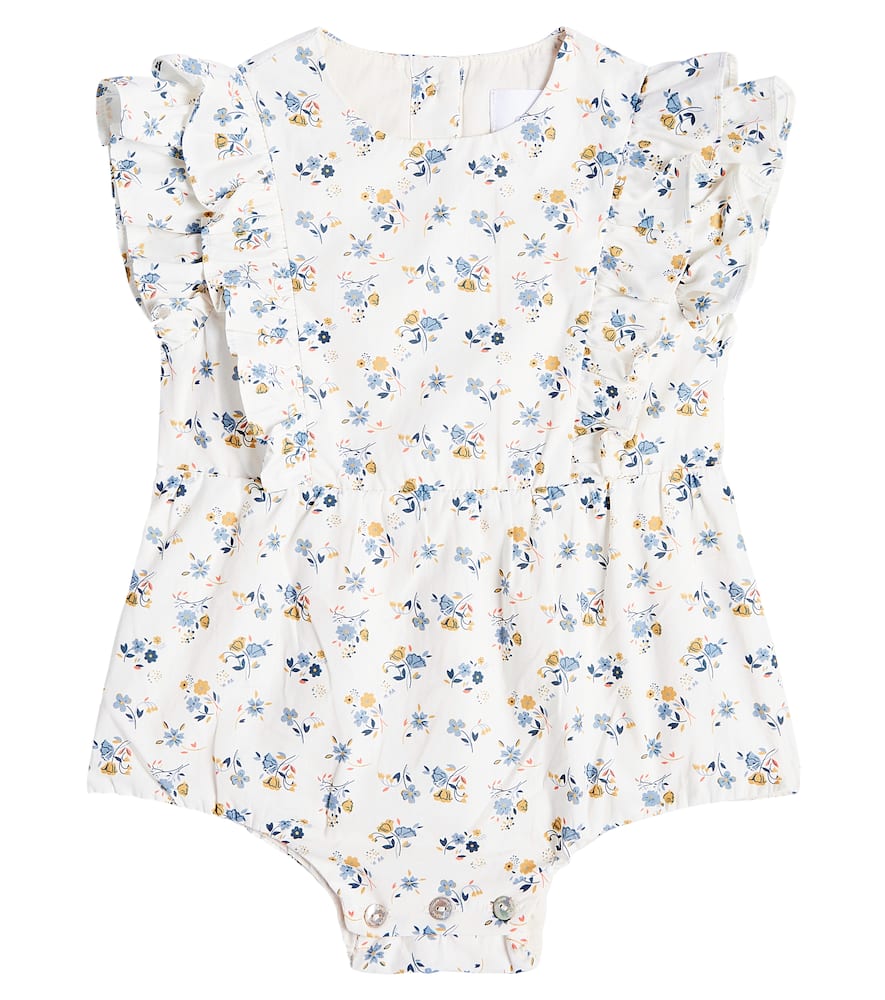 C'era Una Volta Baby Nina floral cotton-blend bodysuit