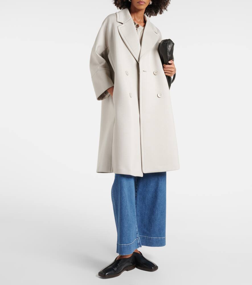 《送料無料 MAX MARA Double-breasted coat in jersey MARICA S Max Mara Marica double-breasted jersey coat | Smart Closet