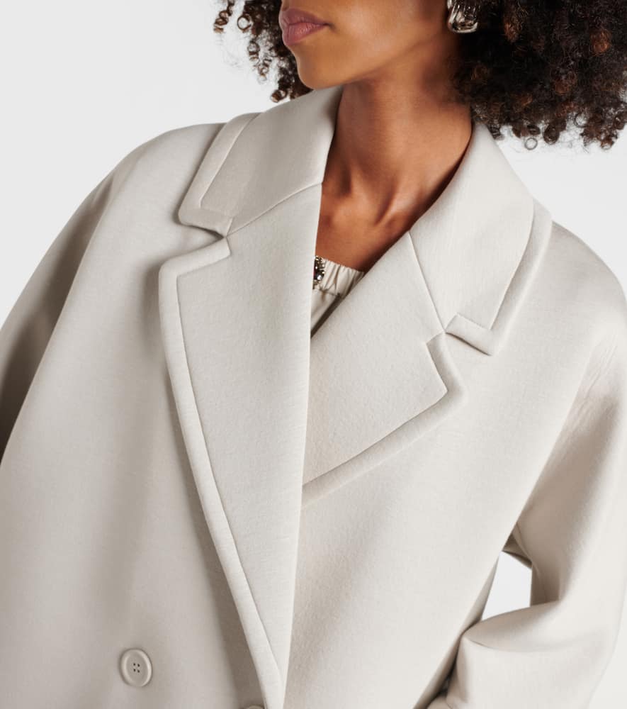 《送料無料 MAX MARA Double-breasted coat in jersey MARICA S Max Mara Marica double-breasted jersey coat | Smart Closet