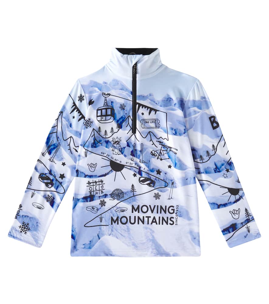 Bogner Kids Chris printed jersey ski top