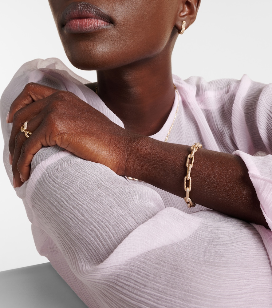Shay Jewelry 18kt gold chain bracelet with diamonds