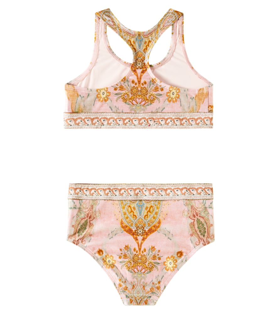 Zimmermann Wylie Printed Bikini In Multicoloured