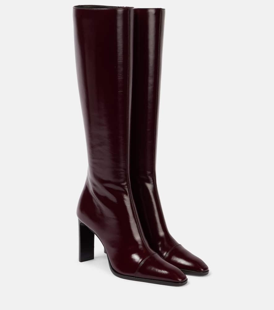 Venetia leather knee-high boots