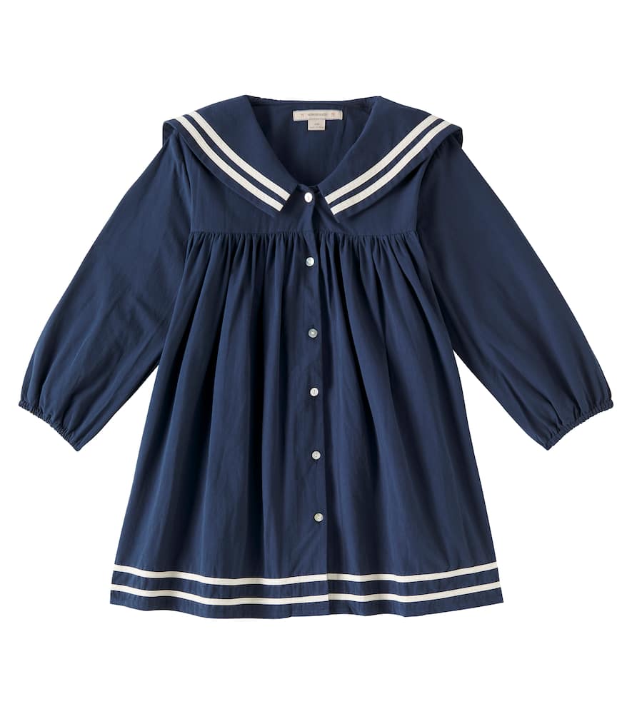Konges Slojd Sailor Cotton Dress In Blue