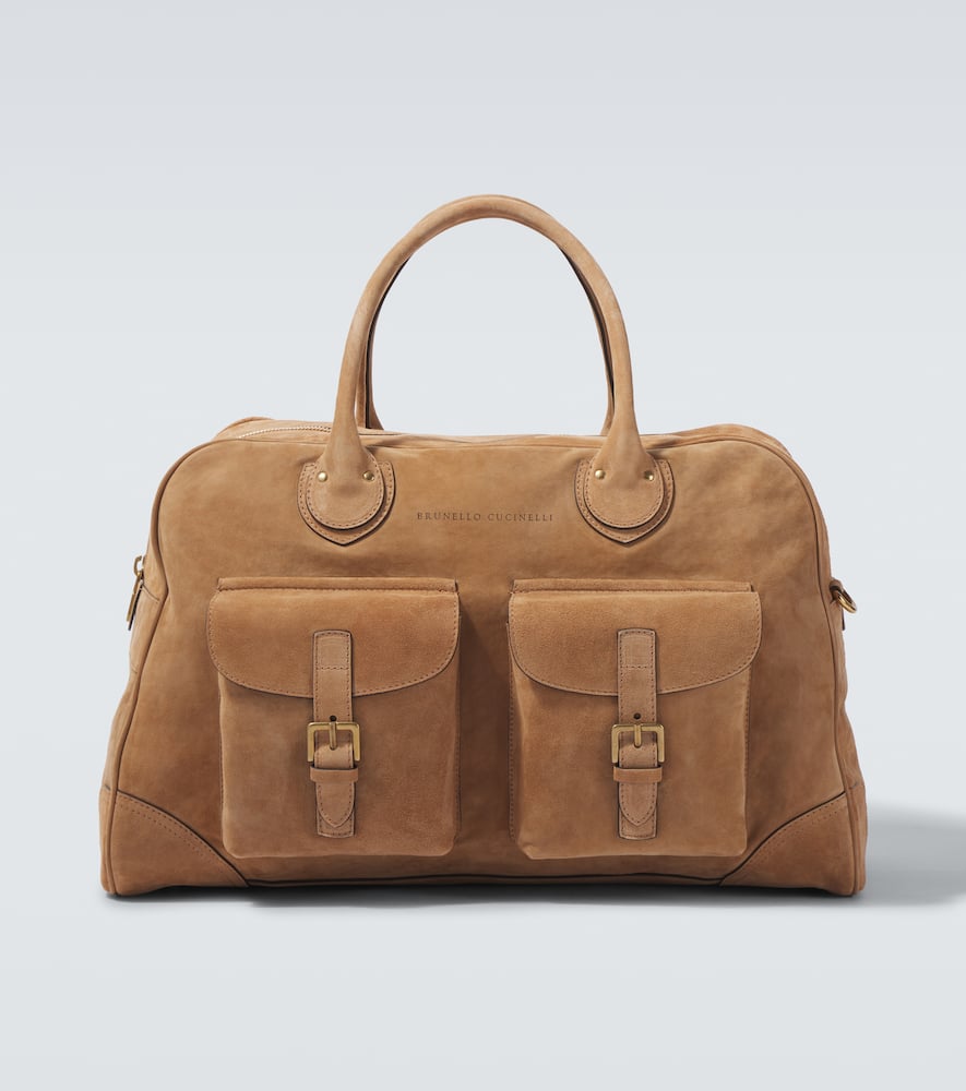 Brunello Cucinelli Suede duffel bag