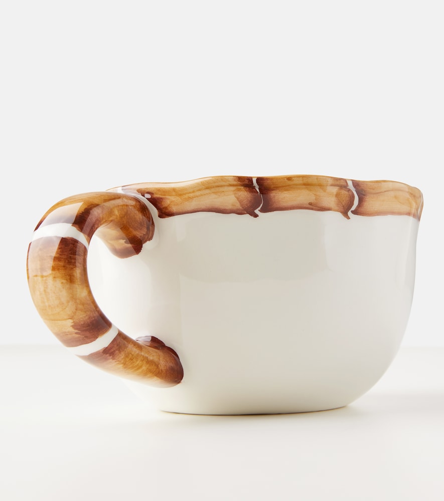  Les-ottomans Les-ottomans Set Bamboo Aus Zwei Cappuccinotassen 