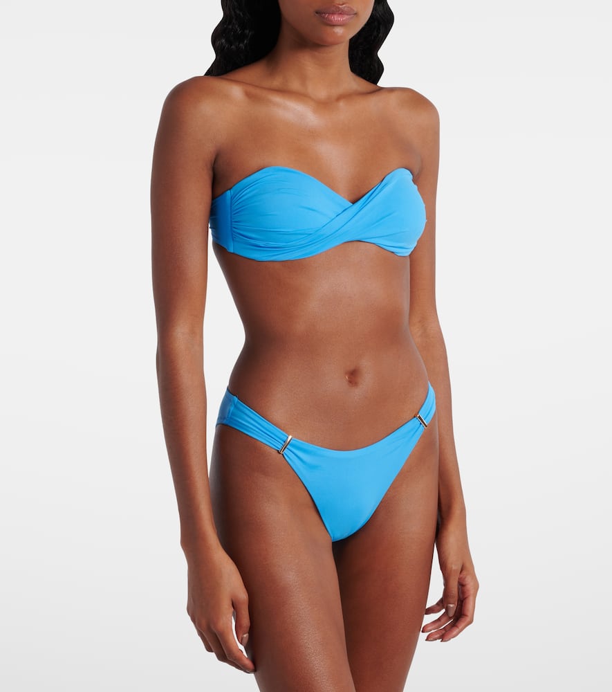 Melissa Odabash Toulouse Bandeau Bikini Top In Blue