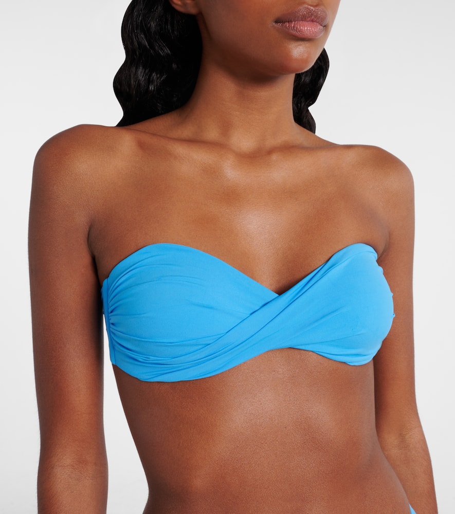 Melissa Odabash Toulouse Bandeau Bikini Top In Blue