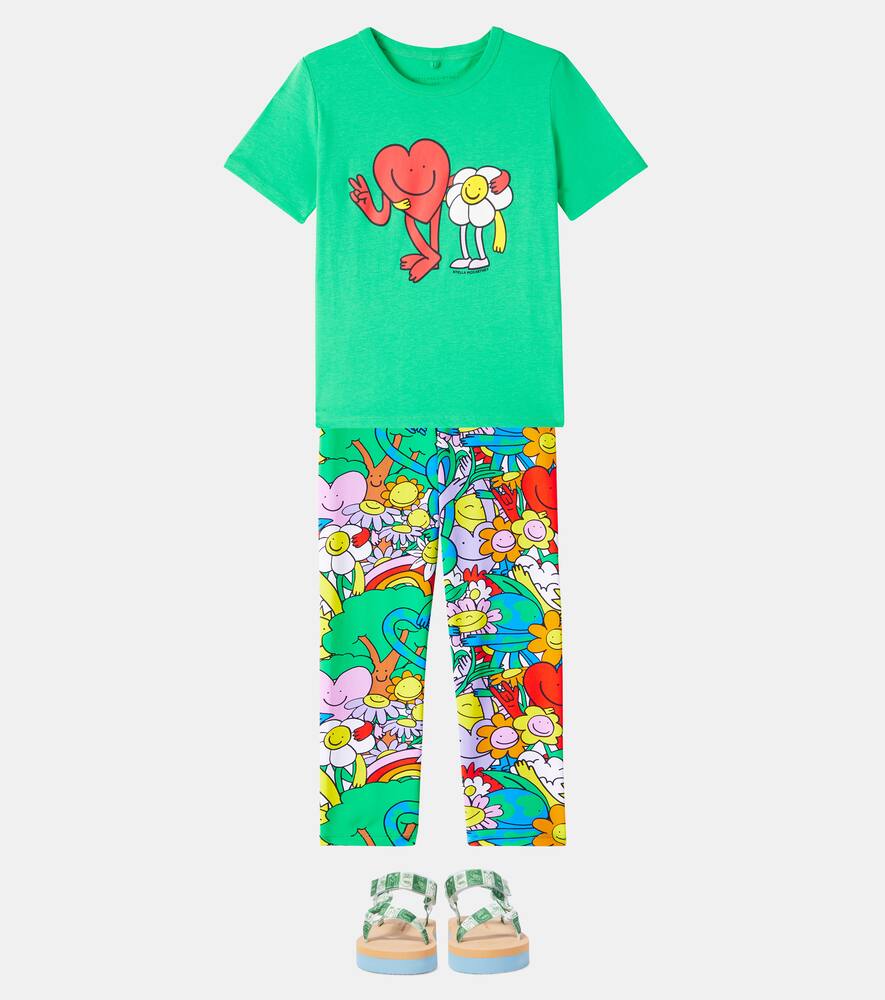 Stella Mccartney Printed Cotton Jersey T-shirt