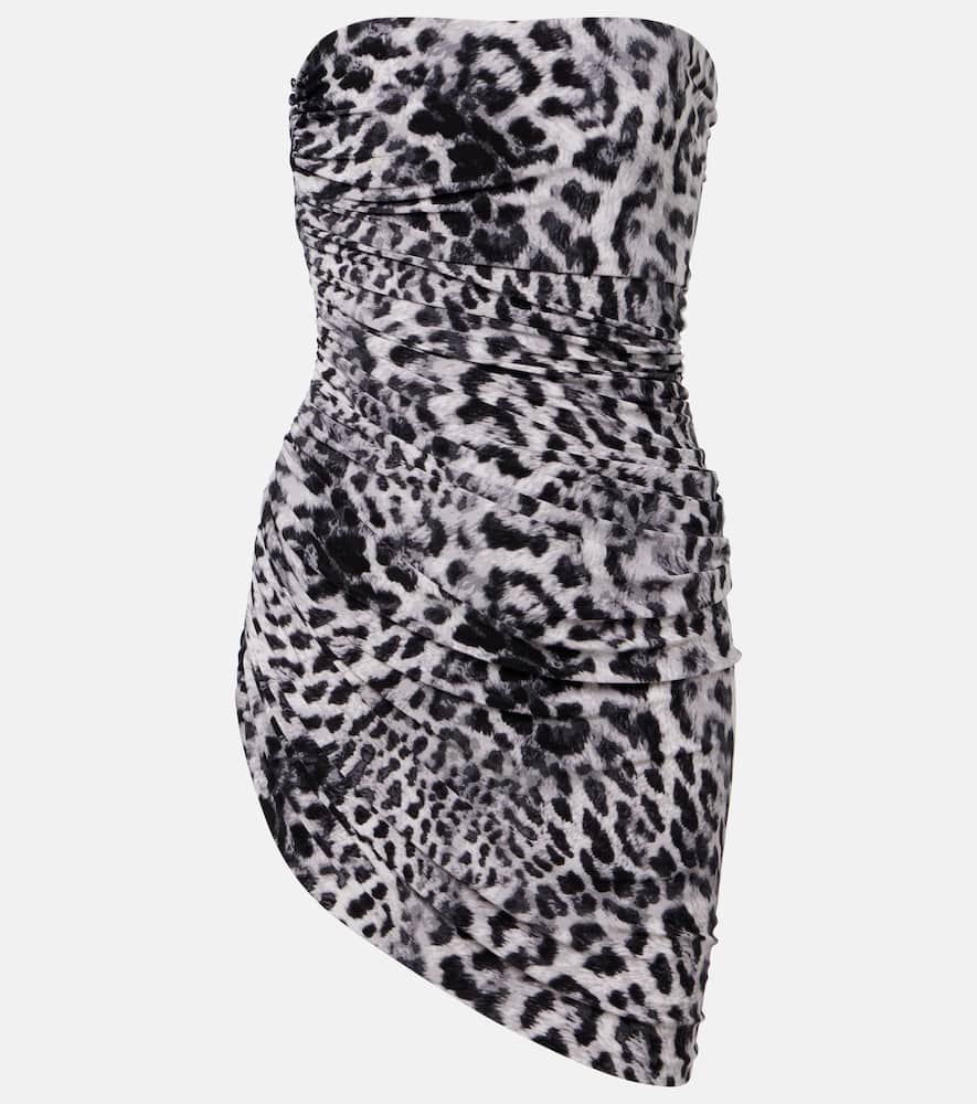 Diana Pickleball leopard-print minidress