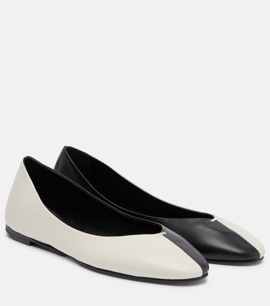 Jacquemus Ballerines Leather Ballet Flats In Multi
