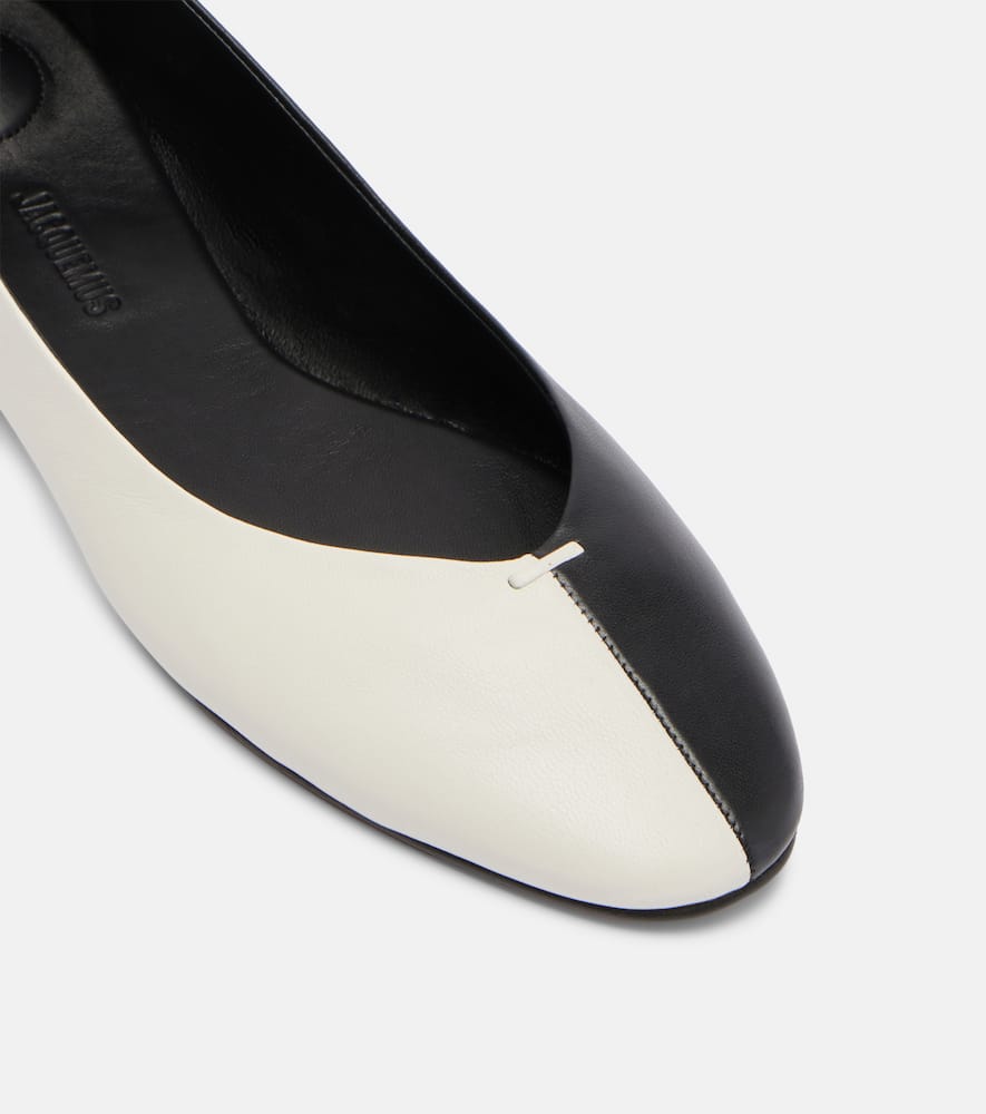 Jacquemus Ballerines Leather Ballet Flats In Multi