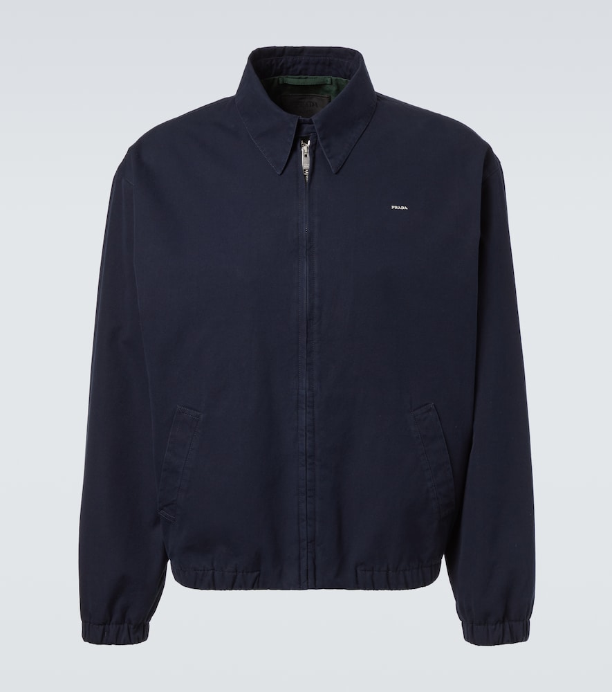 Prada Logo cotton blouson jacket