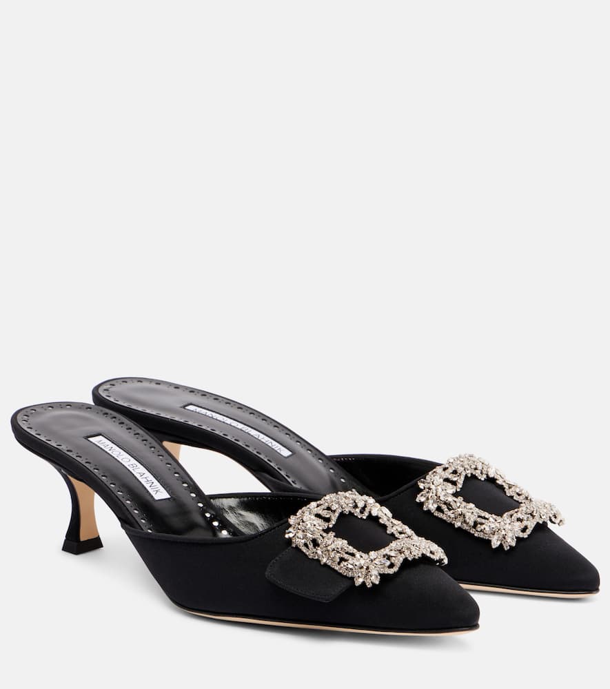 Maysale Jewel 50 crêpe de chine mules