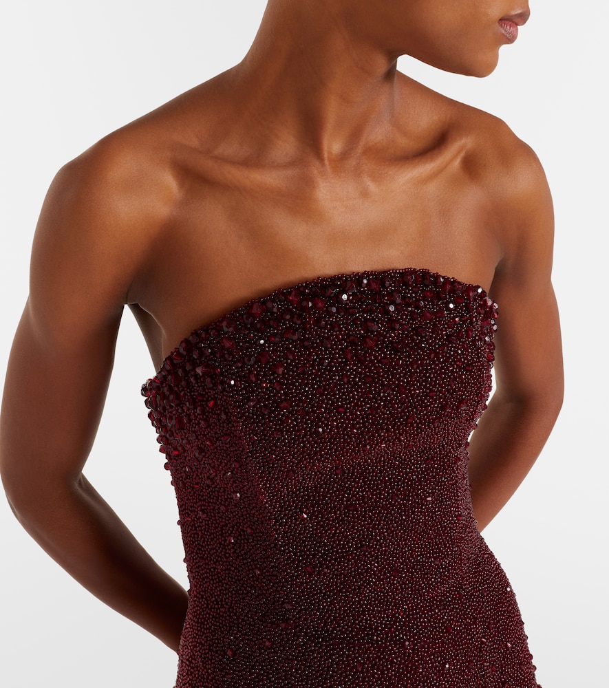  Clio Peppiatt Clio Peppiatt Tina Embellished Strapless Gown 