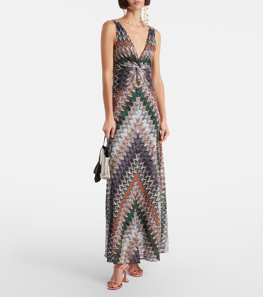 Missoni Zigzag lamé maxi dress