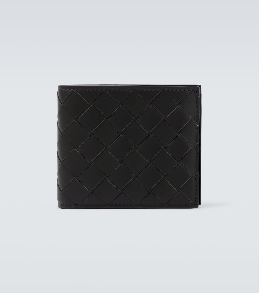 Bottega Veneta Intrecciato Leather Wallet In Black