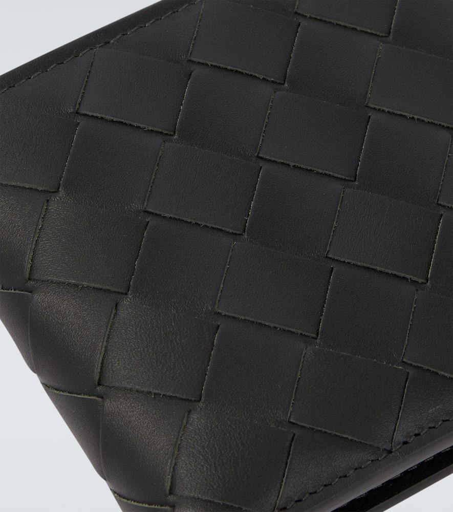 Bottega Veneta Intrecciato Leather Wallet In Black