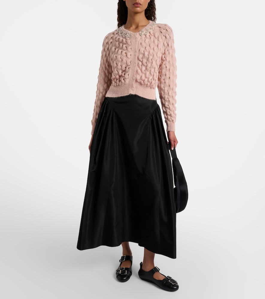  Simone Rocha Simone Rocha Verzierter Cardigan Aus Einem Mohairgemisch 