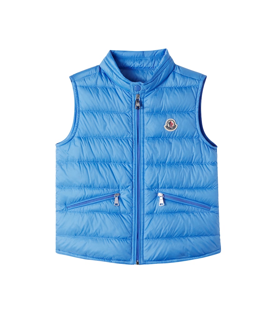 Moncler Enfant Blue Gui Down Vest Y Size 6 - Mytheresa