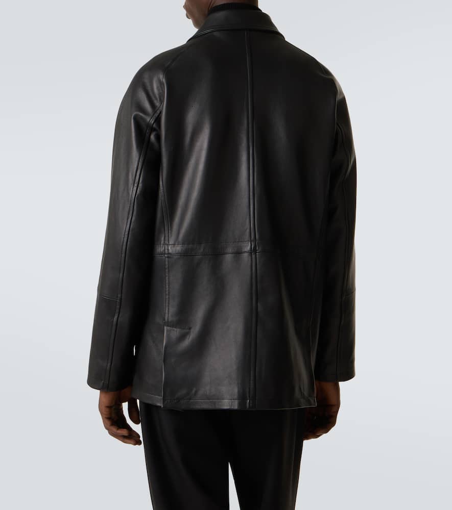 Saman Amel Leather Jacket In Black