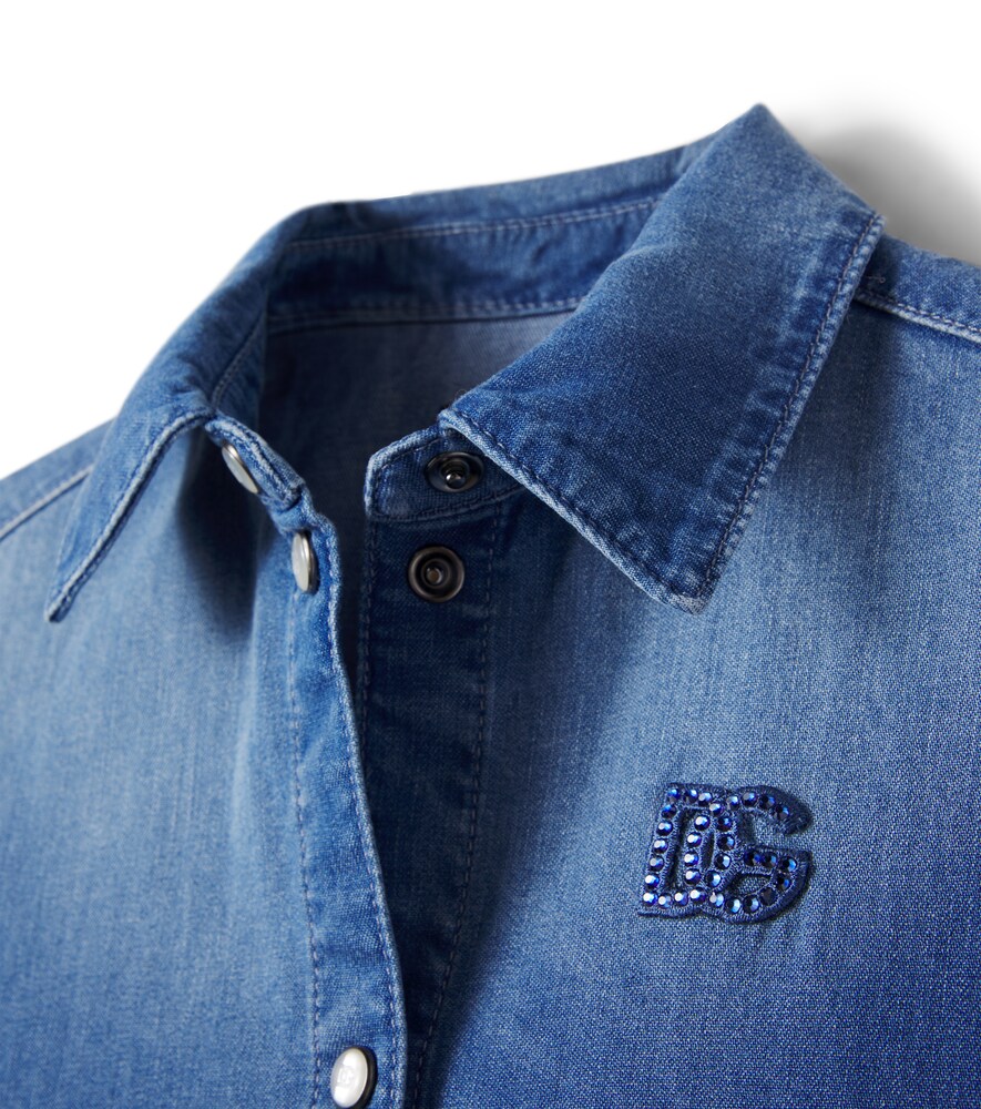  Dolce&gabbana Kids Dolce&gabbana Kids Kleid Dg Aus Denim 