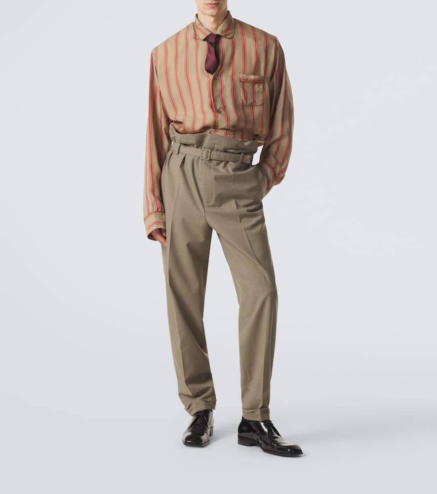  Saint Laurent Saint Laurent Striped Twill Shirt 