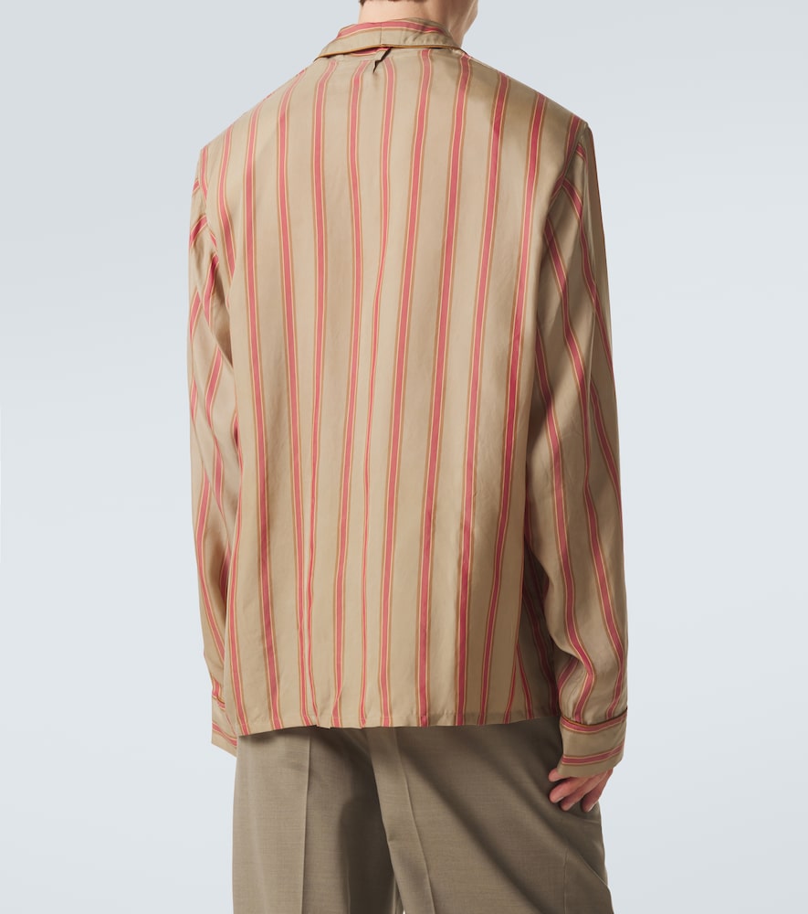  Saint Laurent Saint Laurent Striped Twill Shirt 