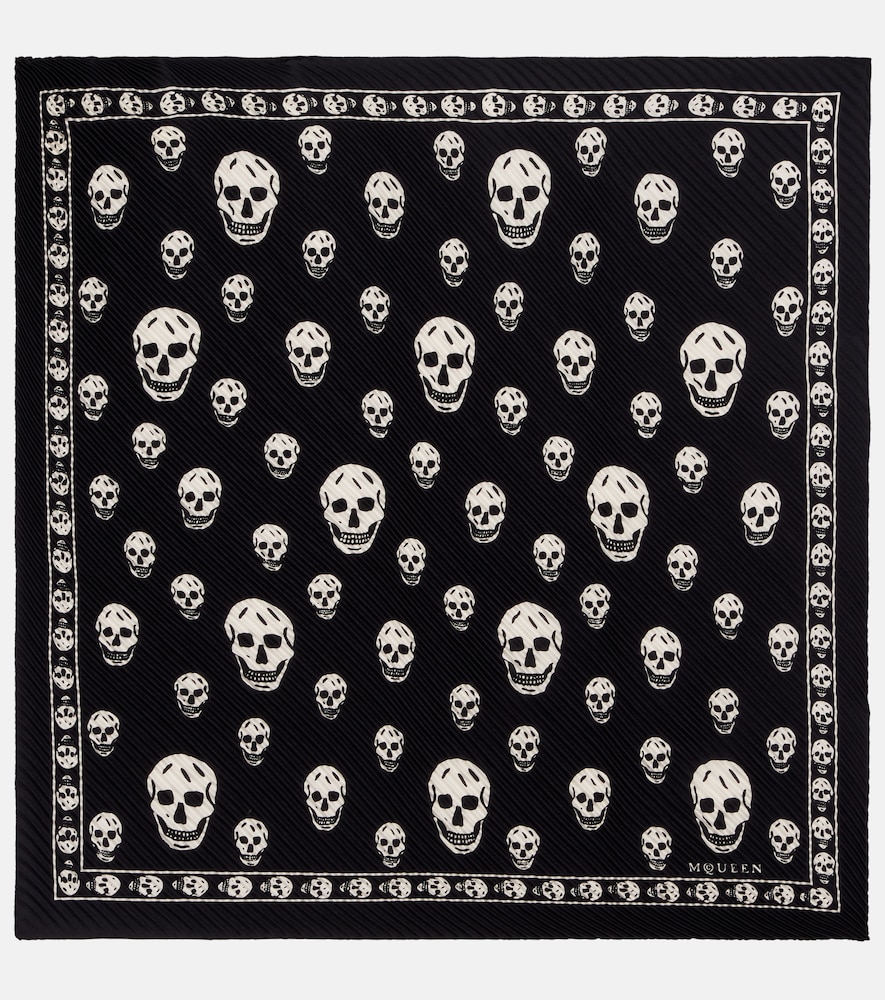 McQueen Skull silk scarf