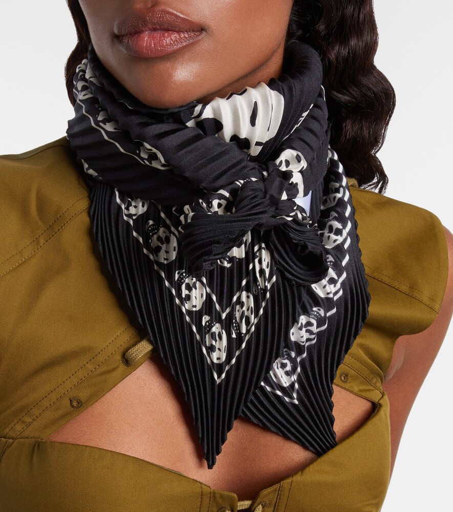  Mcqueen Mcqueen Skull Silk Scarf 