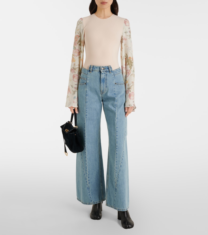 Maison Margiela Floral bodysuit
