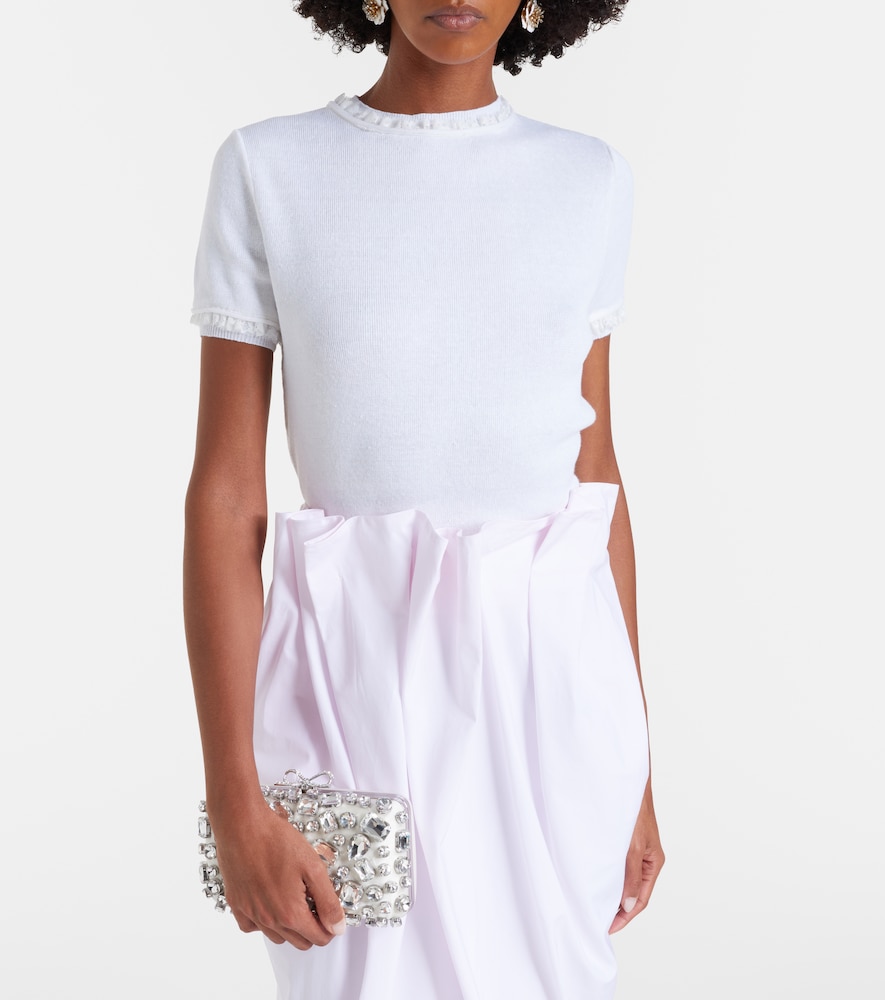  Shushu/tong Shushu/tong Lace-trimmed Linen Top 