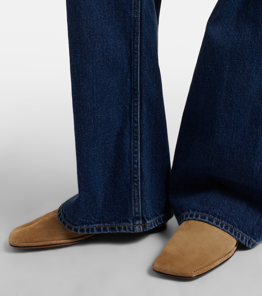  The Row The Row Slippers Piper Aus Veloursleder 