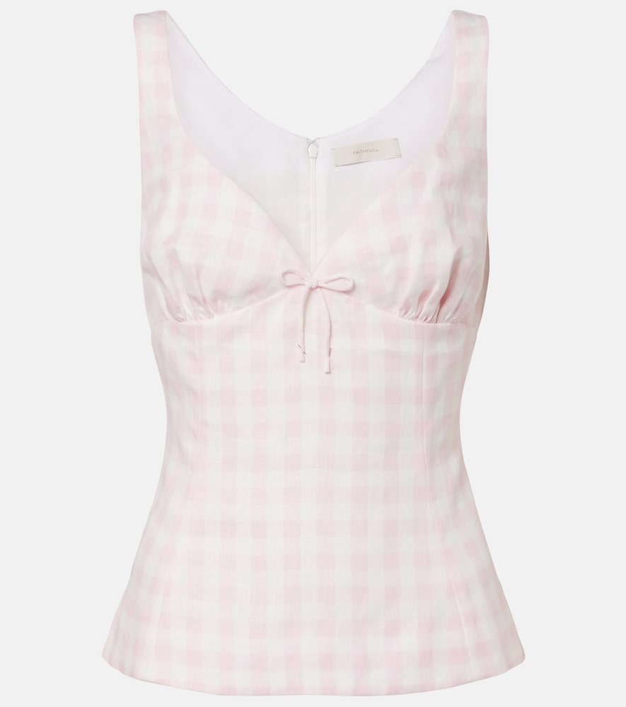Faithfull Top Maturba en lin vichy 210 €