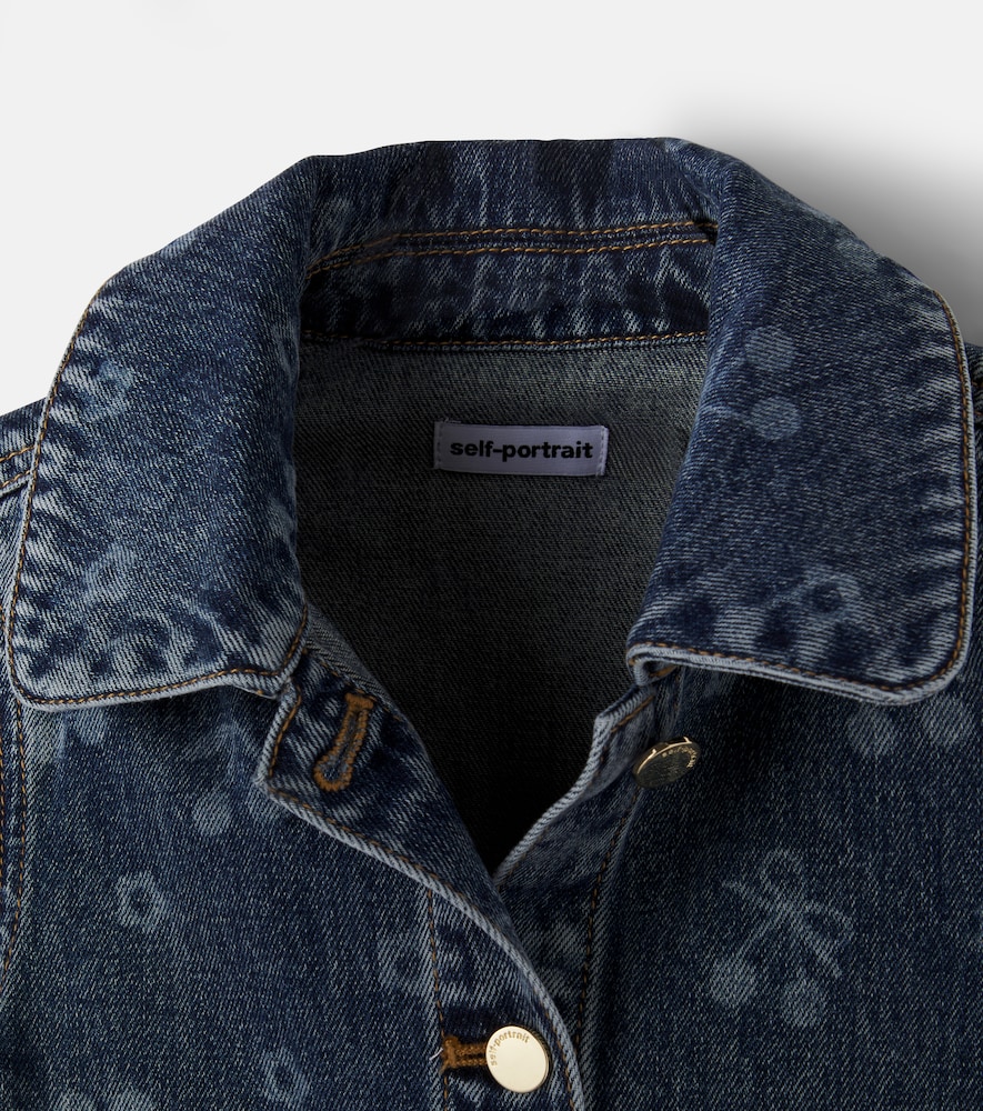  Self-portrait Kids Self-portrait Kids Printed Denim Jacket 