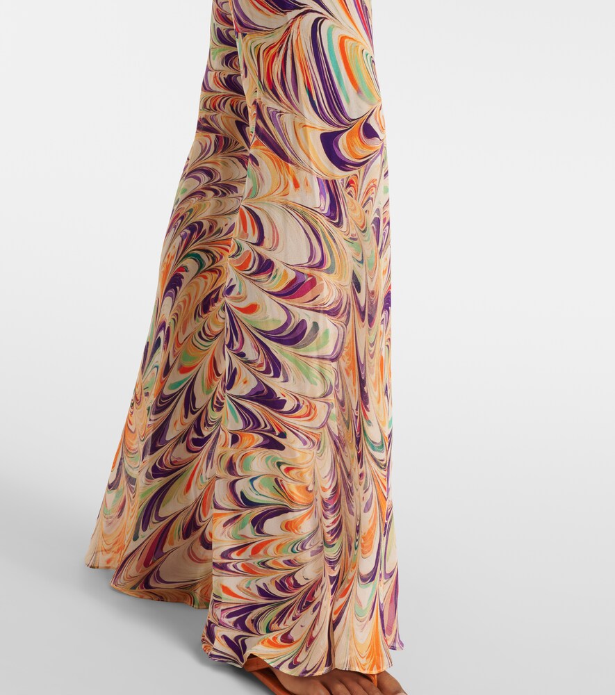  Alexandra Miro Alexandra Miro Scarlett Printed Flared Pants 