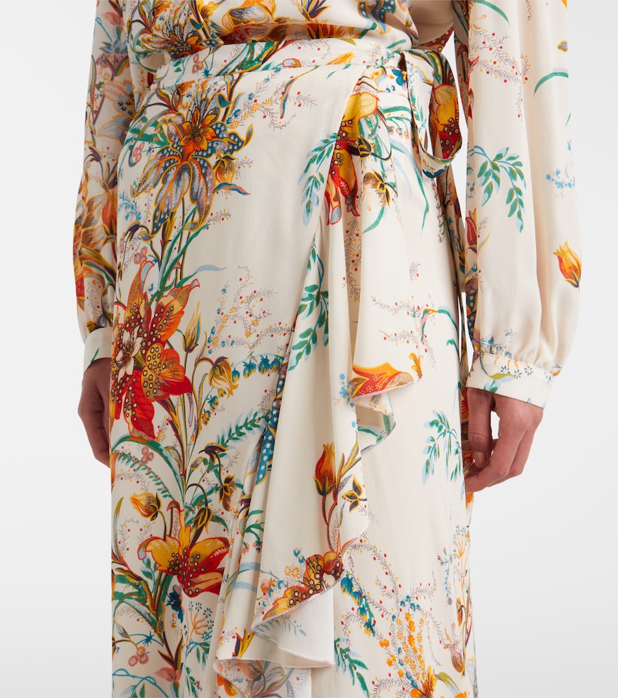 Floral Wrap Skirt