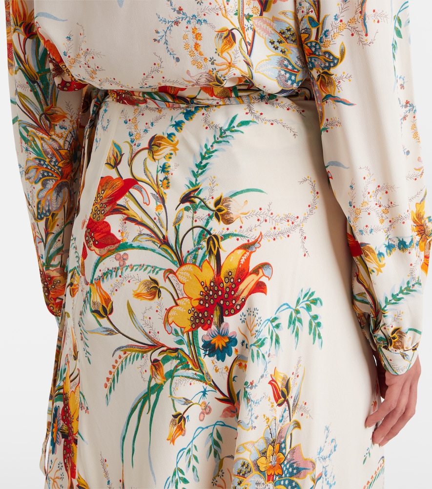 Floral Wrap Skirt